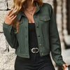 Faux Suede Cropped Jacket