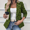 Floral Single Button Blazer Jacket