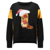 Sequin Santa Oversized Christmas Pullover
