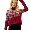 Snowflake High-Neck Sweater