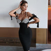 Pearl And Diamond Chest Cup Bandage Dress