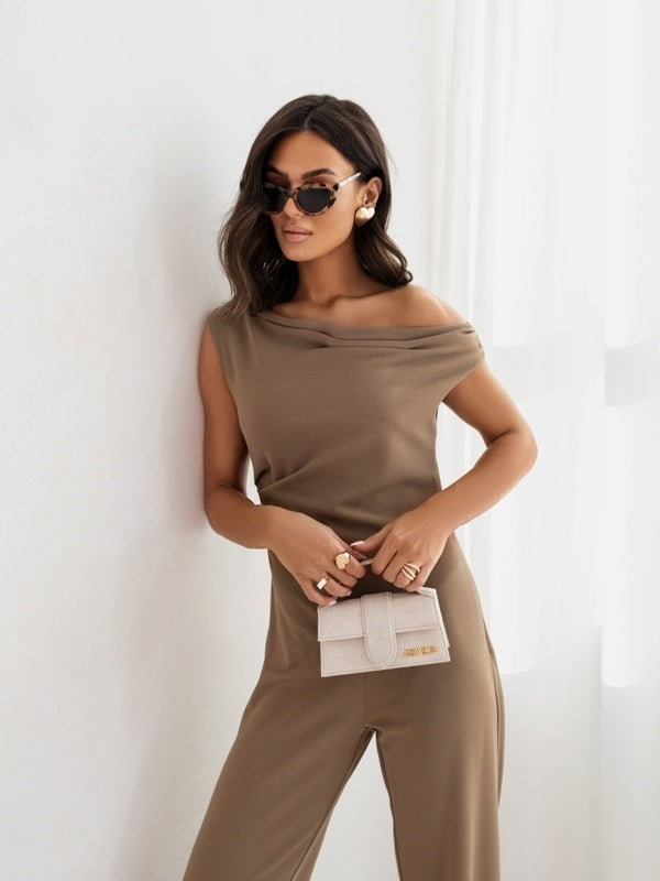 Strap Straight-Leg Jumpsuit