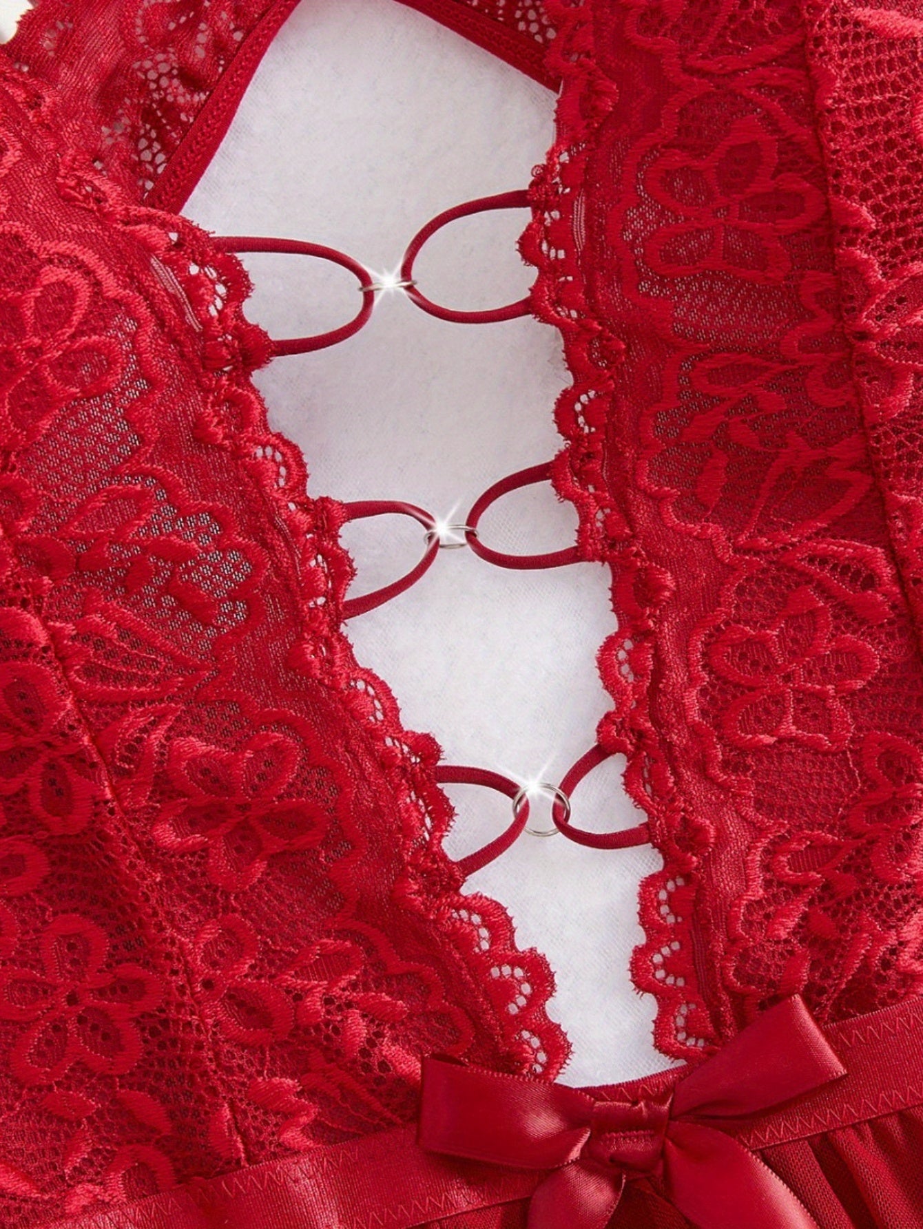 Scarlet Whisper Lace Lingerie Dress