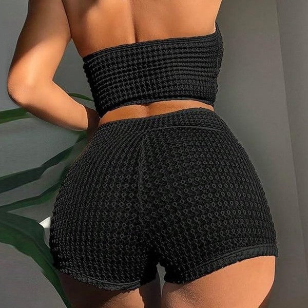 High Waist Split Bikini Swimsuit