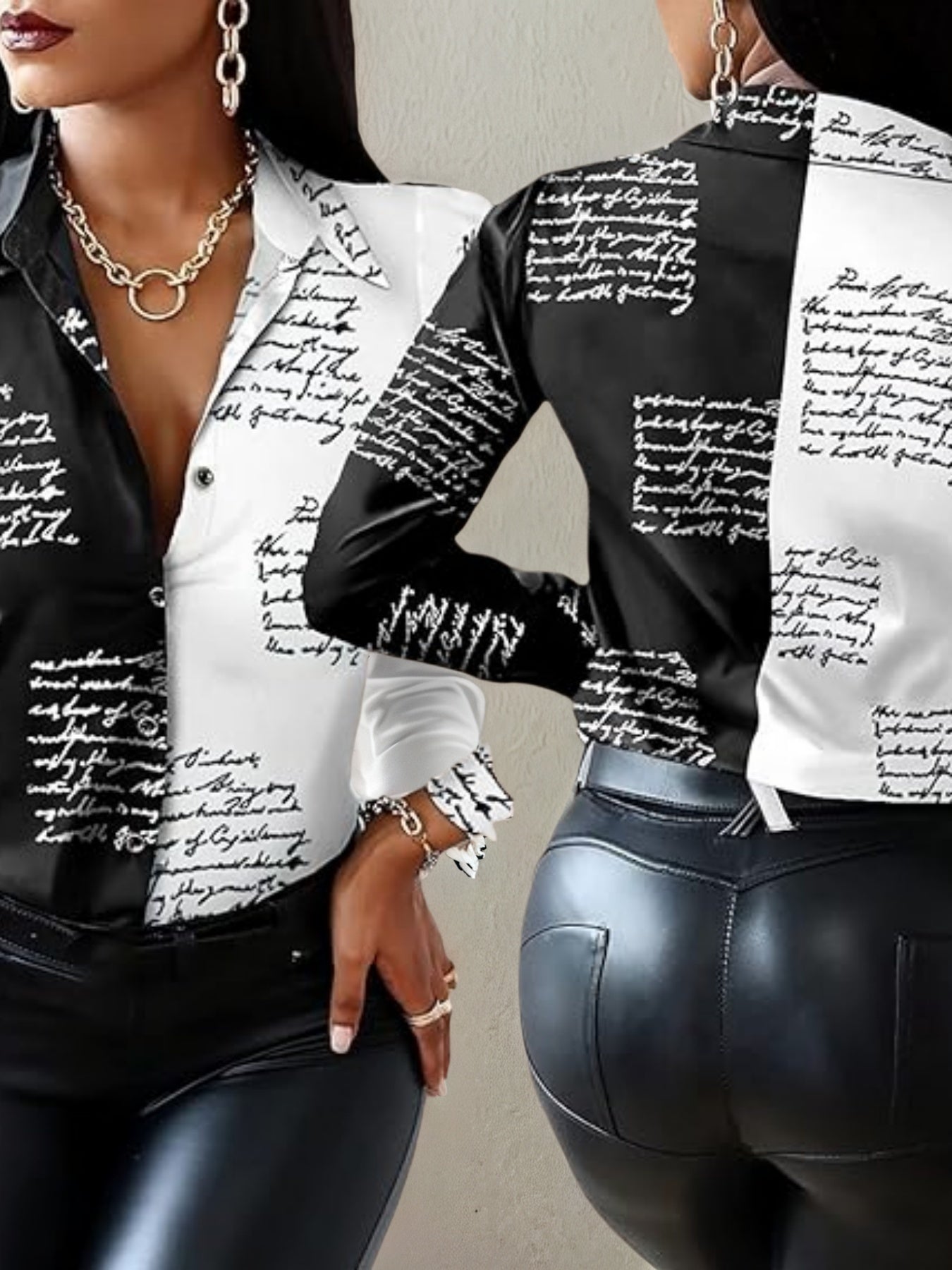 Casual Colorful Long Sleeve Shirt