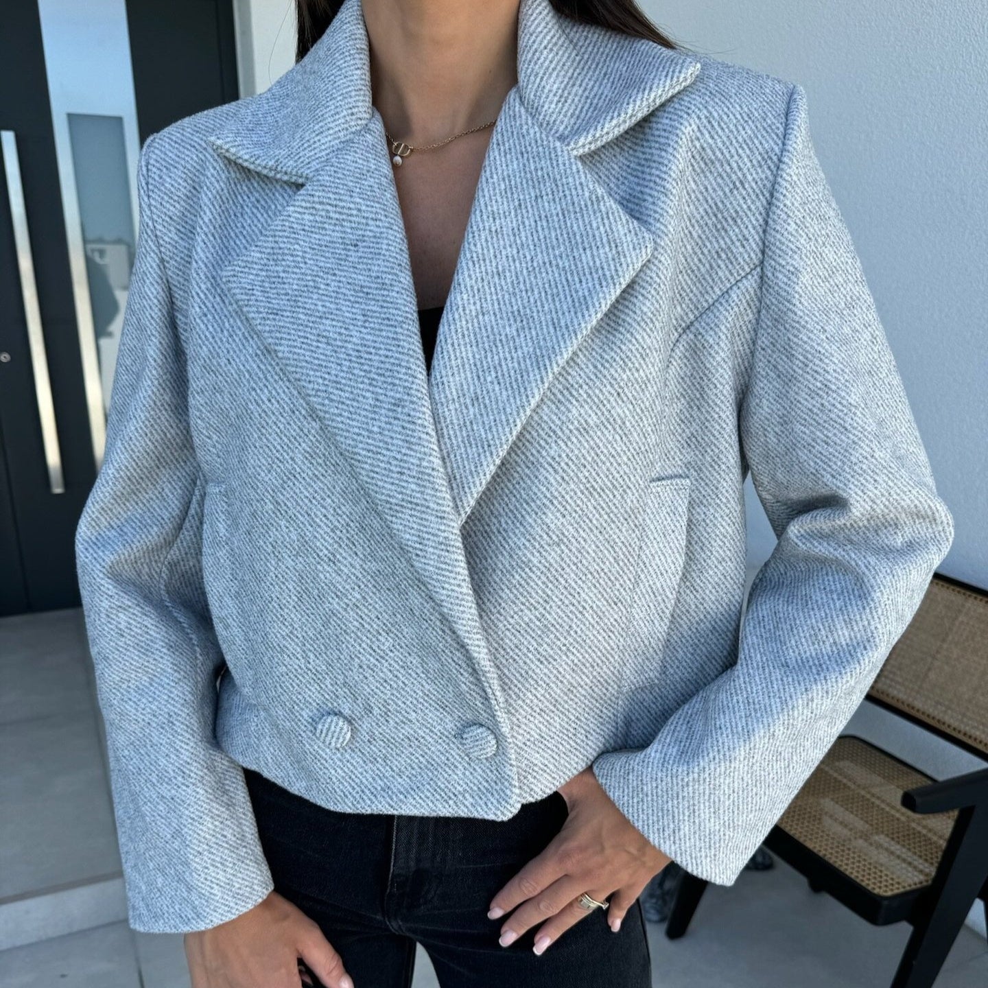 British Style Woolen Blazer