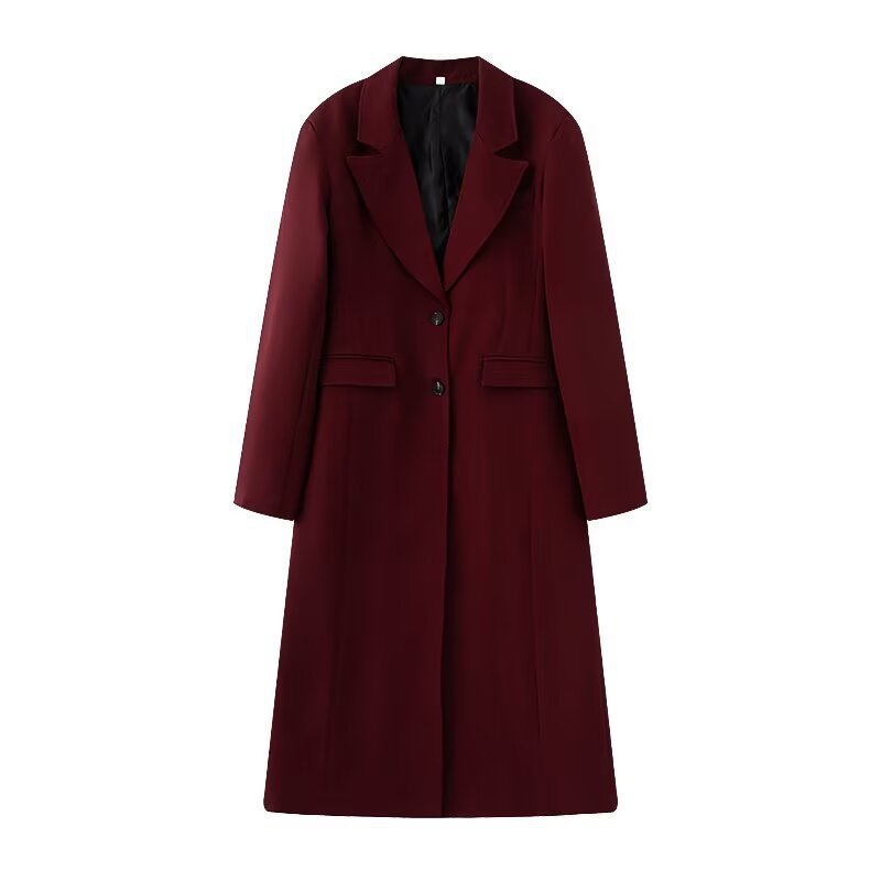 Slim Fit Long Overcoat