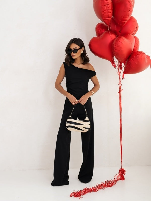 Strap Straight-Leg Jumpsuit