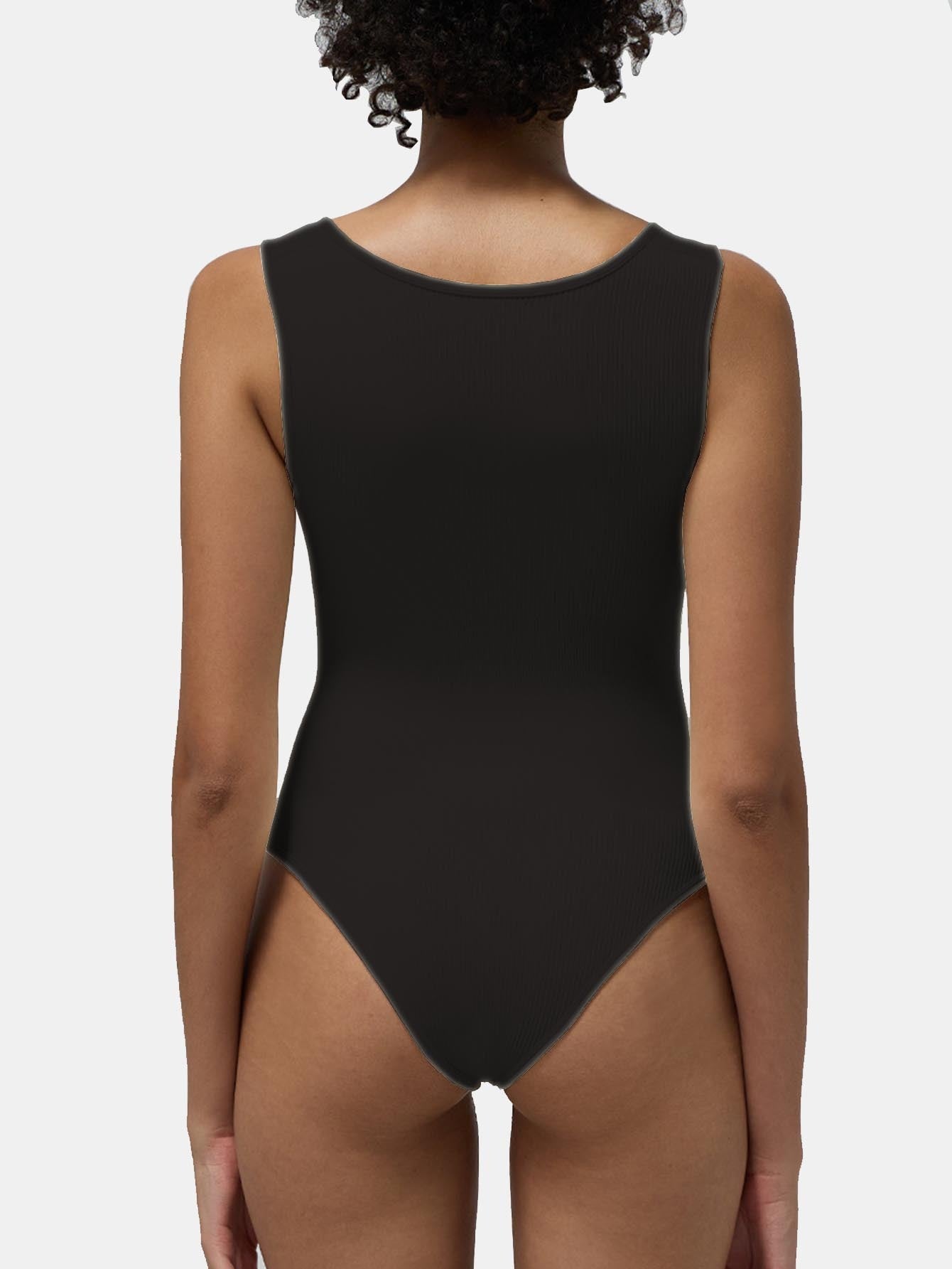 Square Neck Sleeveless Yoga Bodysuit