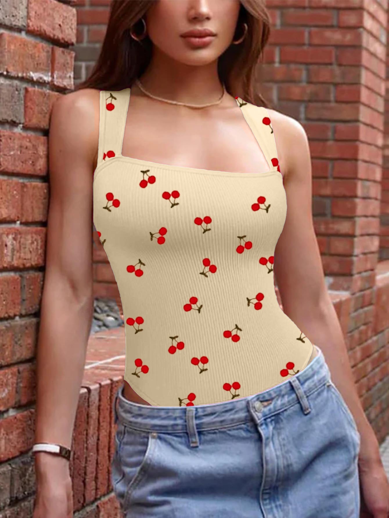 Square Neck Sleeveless Yoga Bodysuit