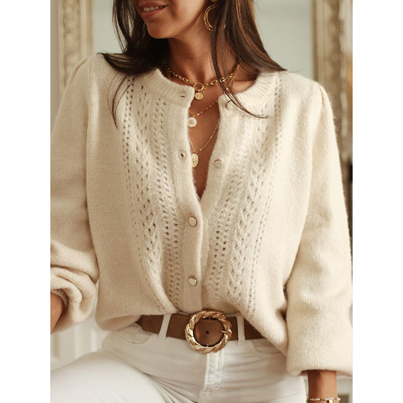 Trendy Knit Button Cardigan Jacket