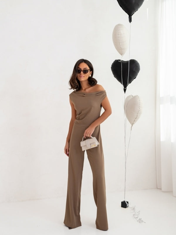 Strap Straight-Leg Jumpsuit