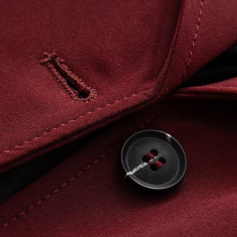 Slim Fit Long Overcoat