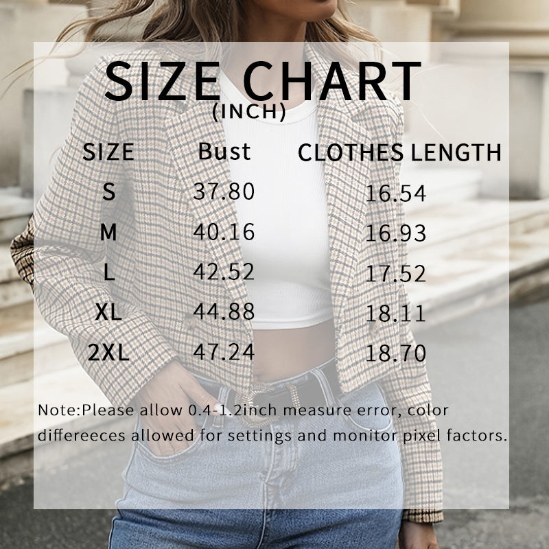 Plaid Cropped Blazer