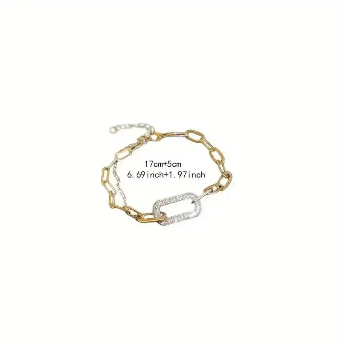 CZ Crystal Chain Bracelet