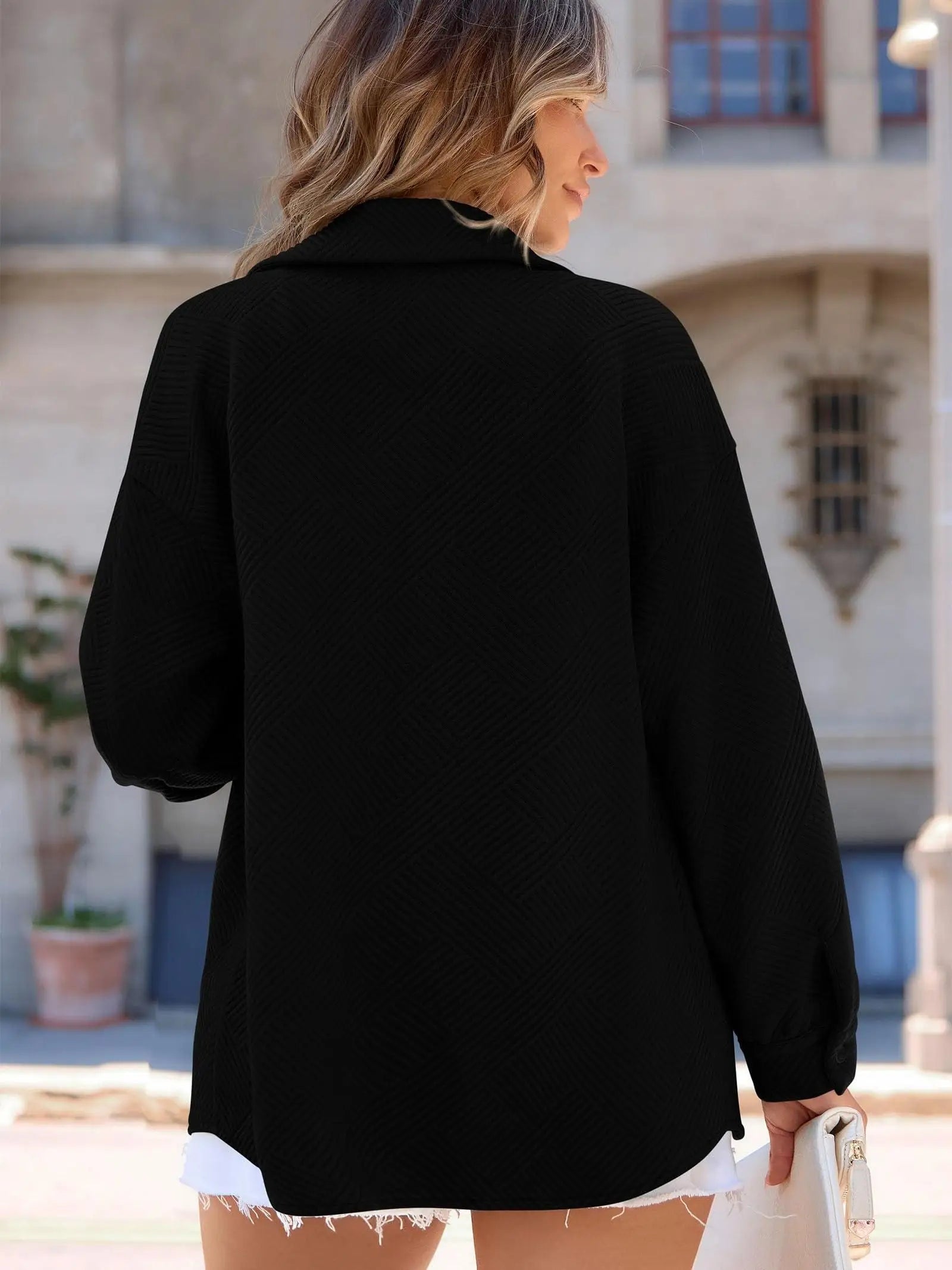 Flannel Button-Up Jacket