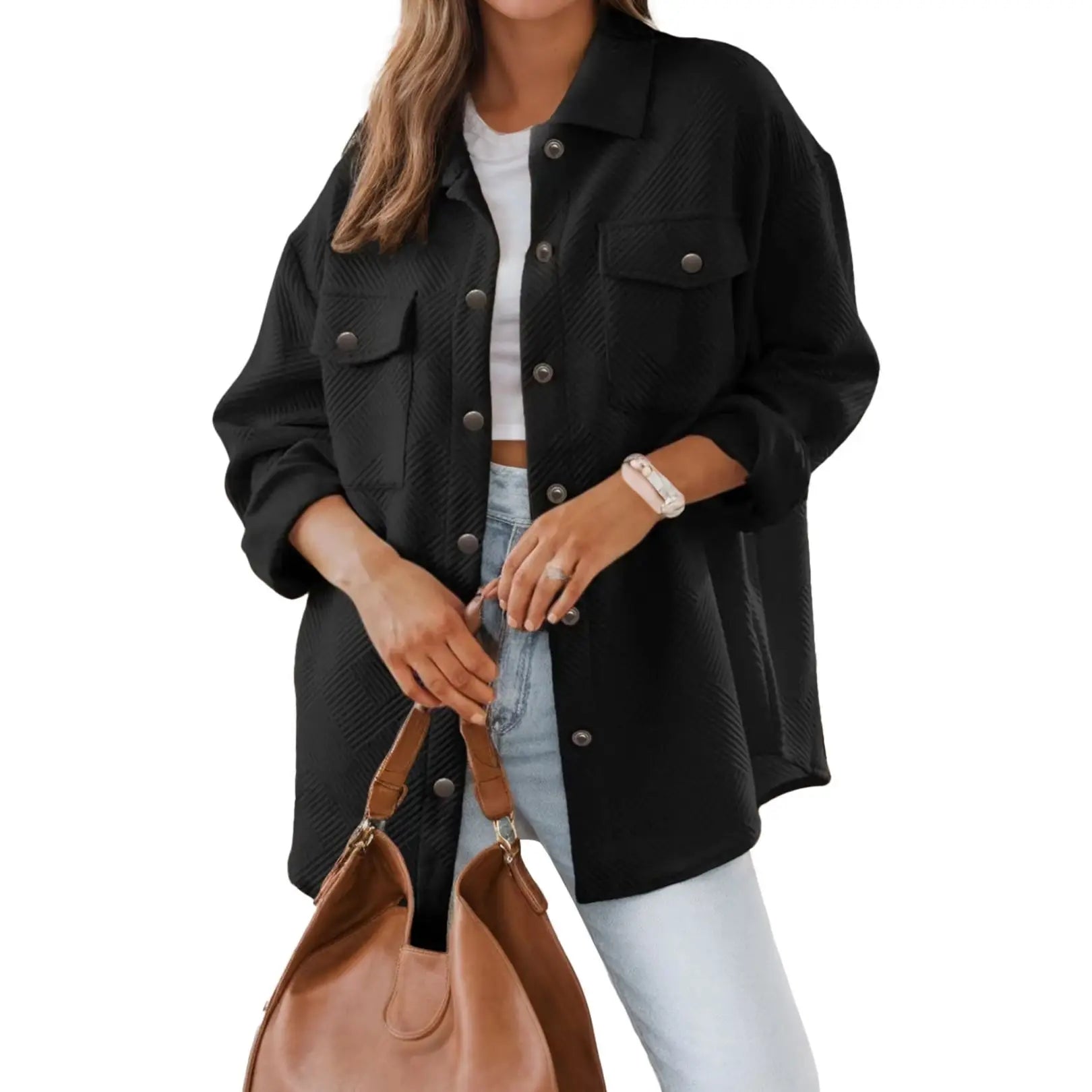 Flannel Button-Up Jacket