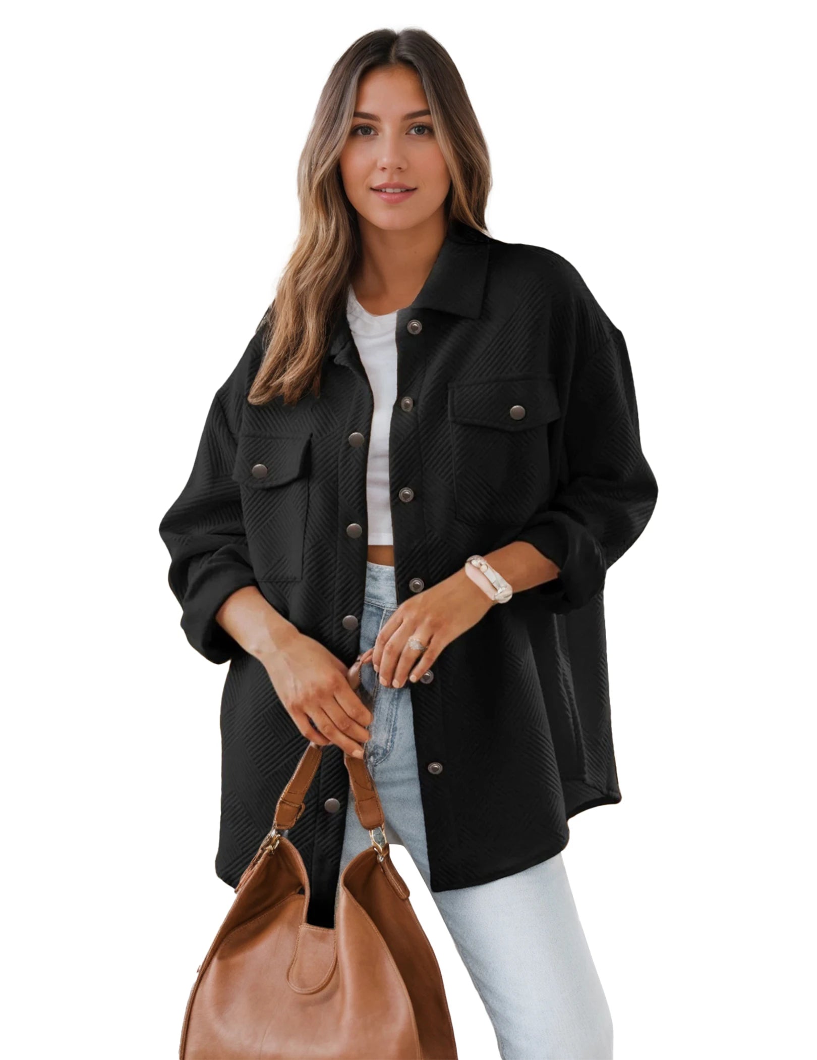 Flannel Button-Up Jacket