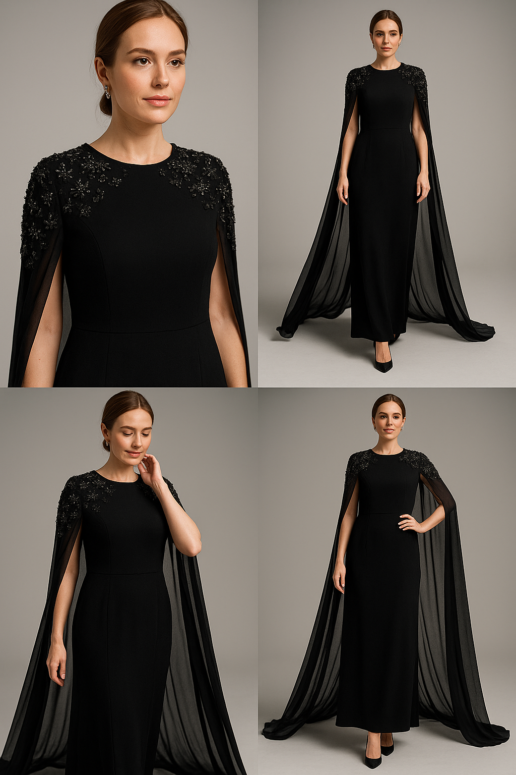 Celestial Radiance Crystal Evening Gown