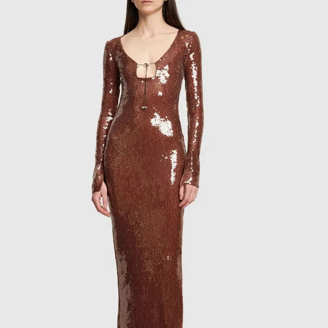 Arctic Finch Sequin Gown