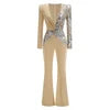 Night Falcon Sequin Jumpsuit