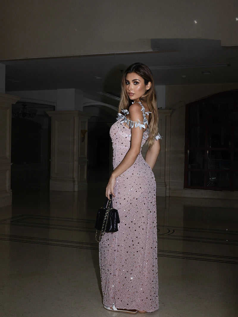 Golden Oriole Illusion Gown