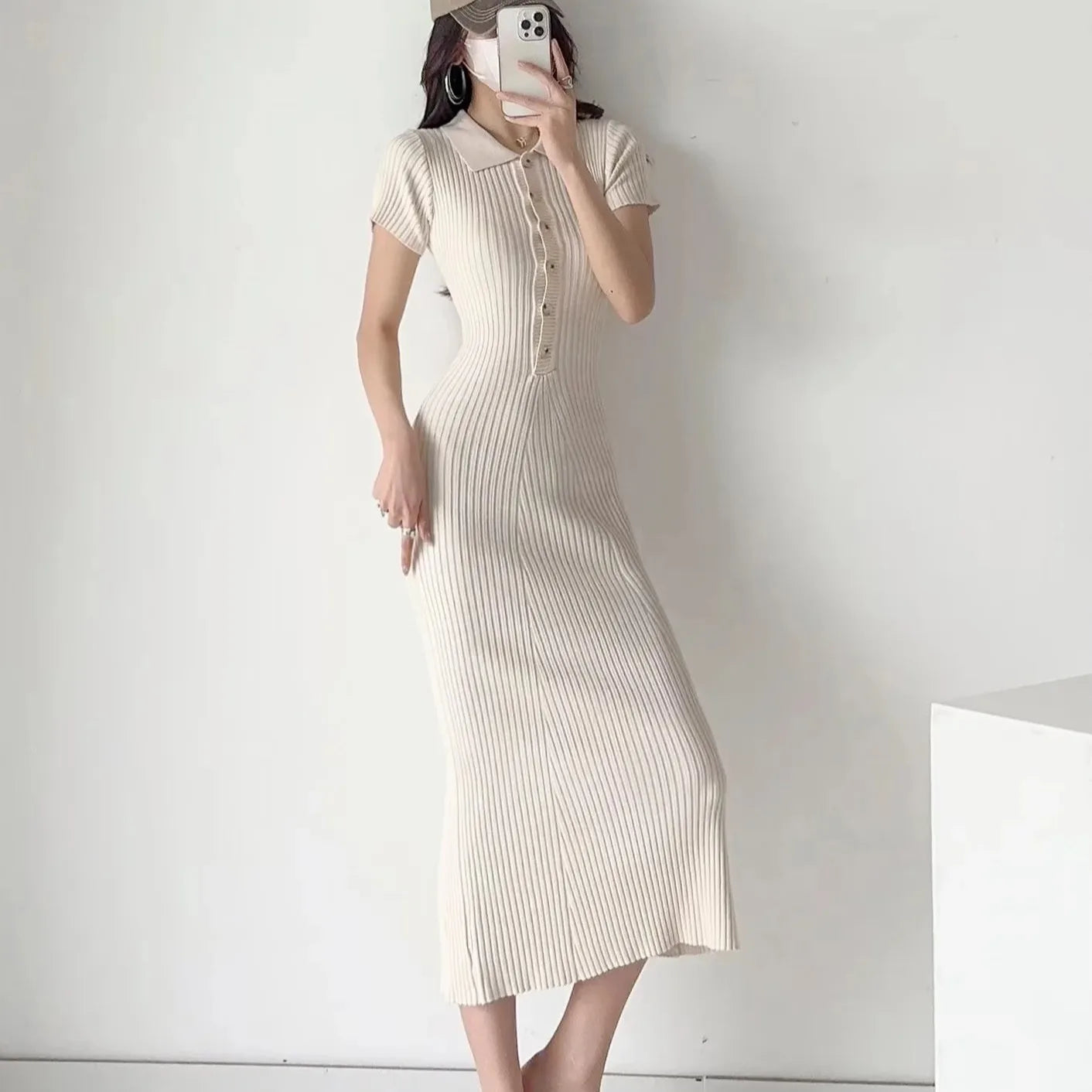 Summer Knitted Fishtail Dress