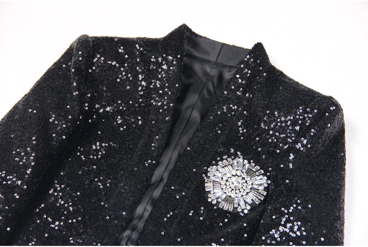 Starlit Symphony Sequin Two-Piece Set