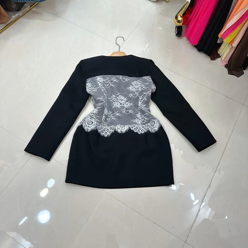 Silver Wren Lace Mini Dress