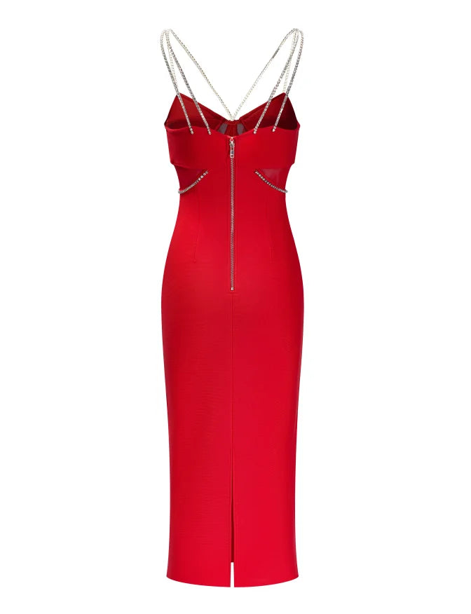 Scarlet Falcon Crystal Dress