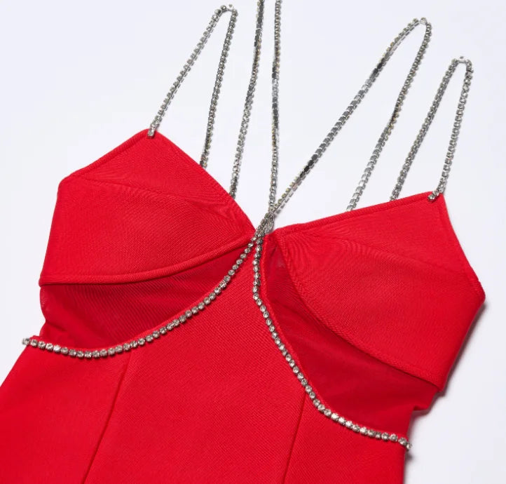 Scarlet Falcon Crystal Dress