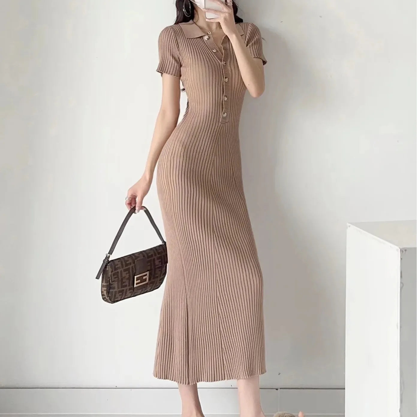 Summer Knitted Fishtail Dress