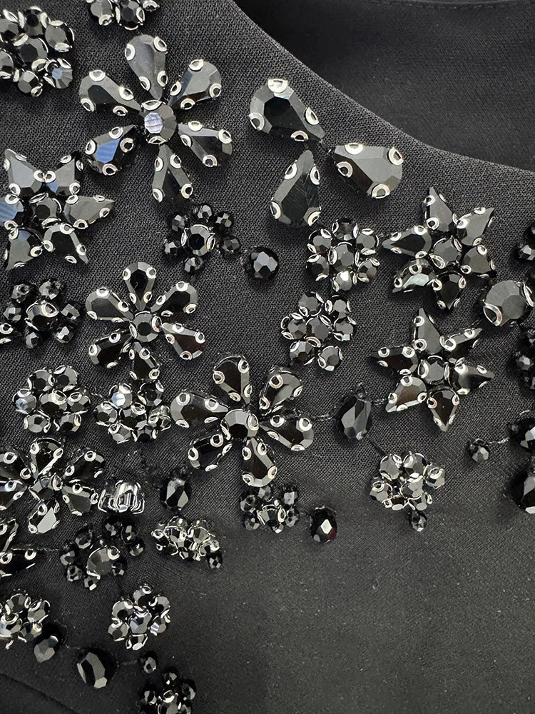 Celestial Radiance Crystal Evening Gown