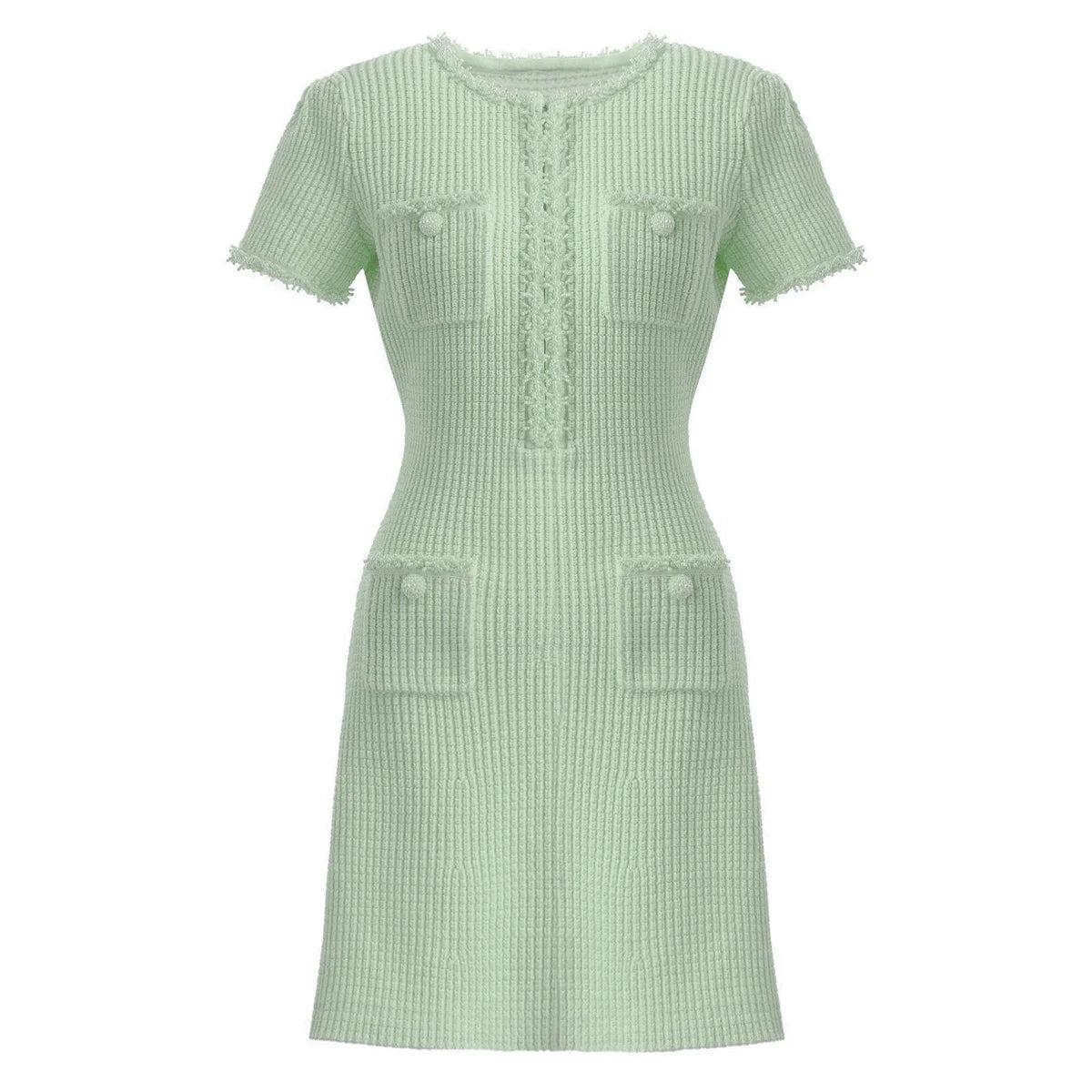 Opal Pearl Knit Mini Dress