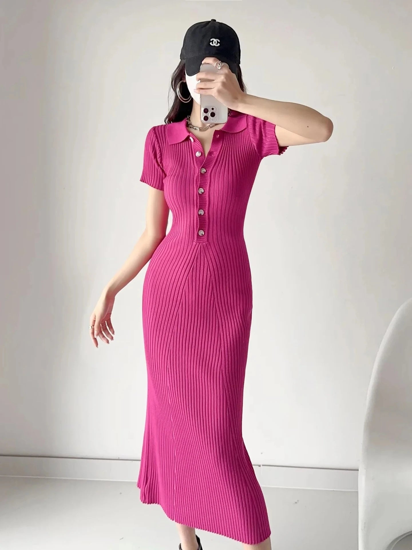 Summer Knitted Fishtail Dress