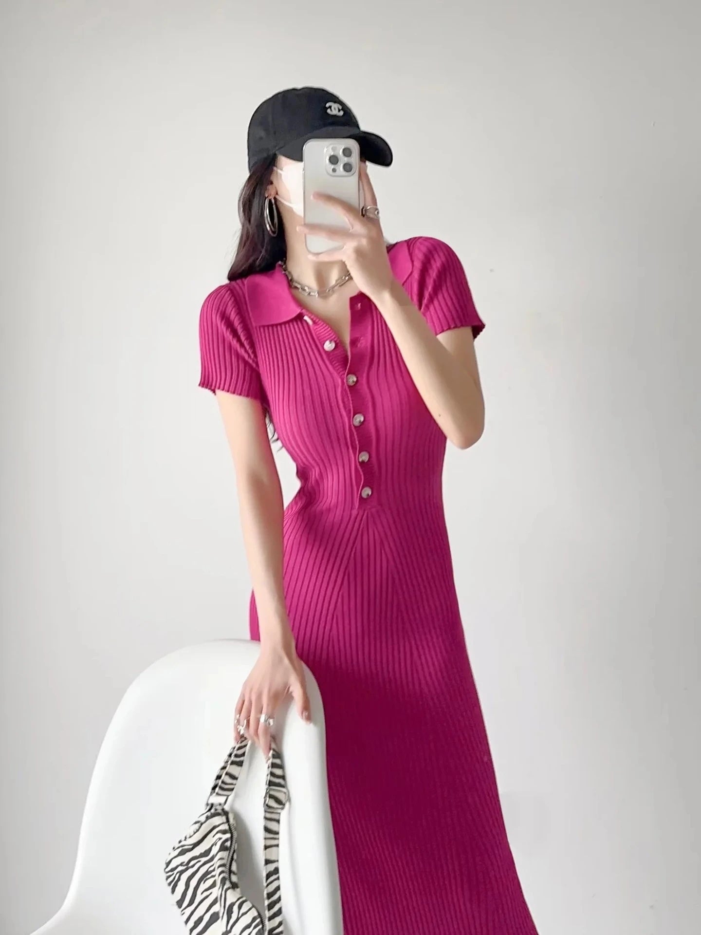 Summer Knitted Fishtail Dress