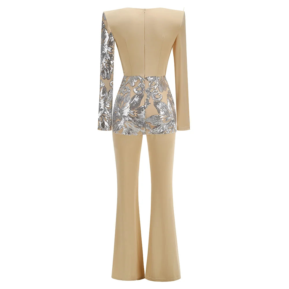 Night Falcon Sequin Jumpsuit