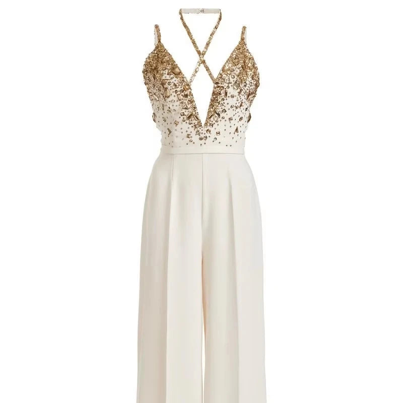 Golden Hawk Sequin Jumpsuit