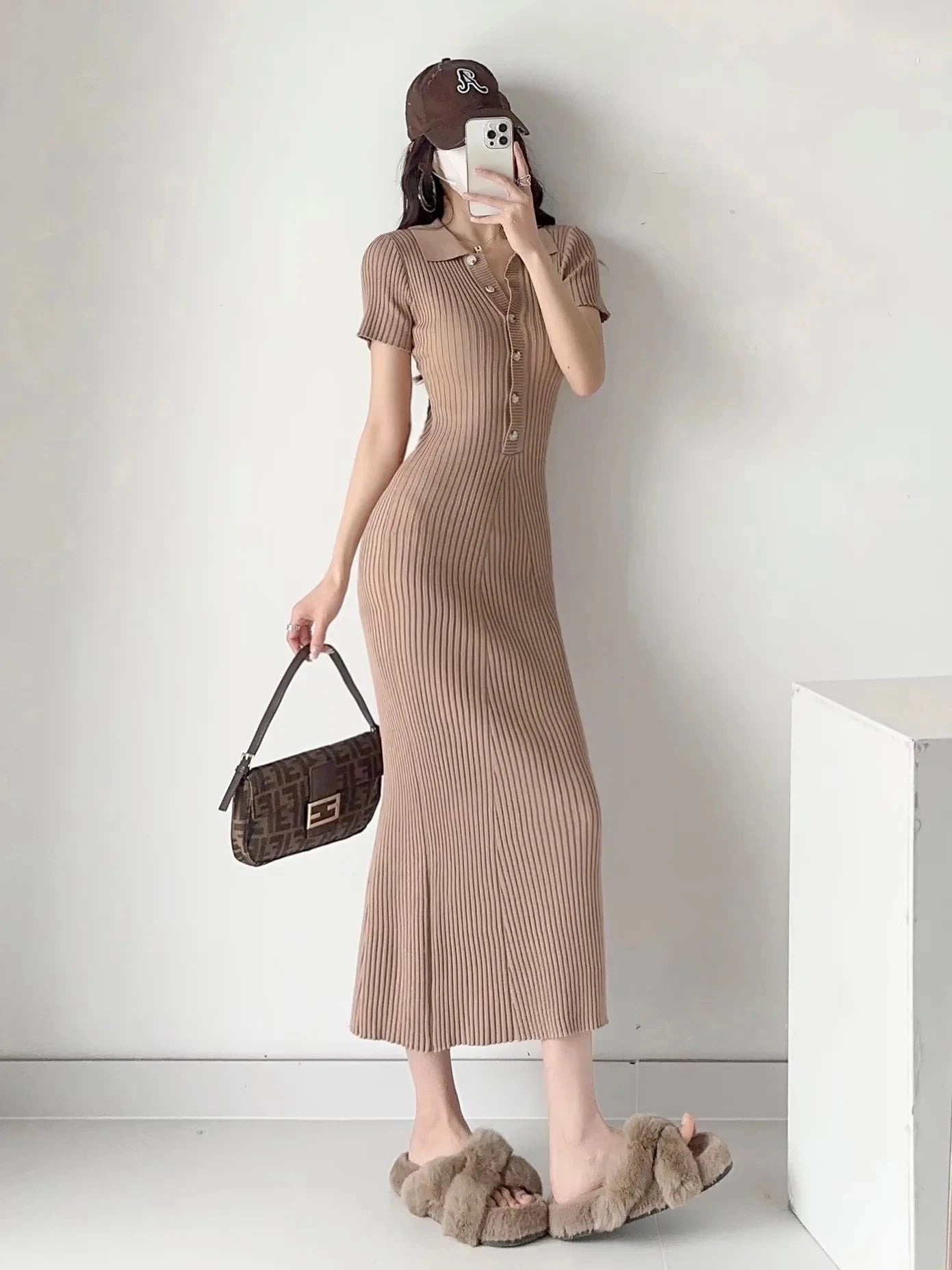 Summer Knitted Fishtail Dress