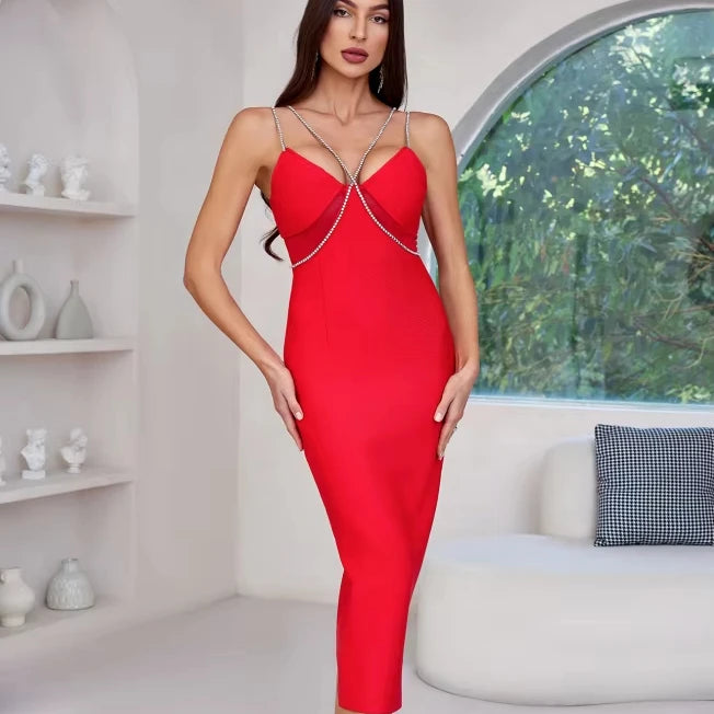 Scarlet Falcon Crystal Dress