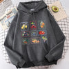 Vintage Fruit Print Hoodie