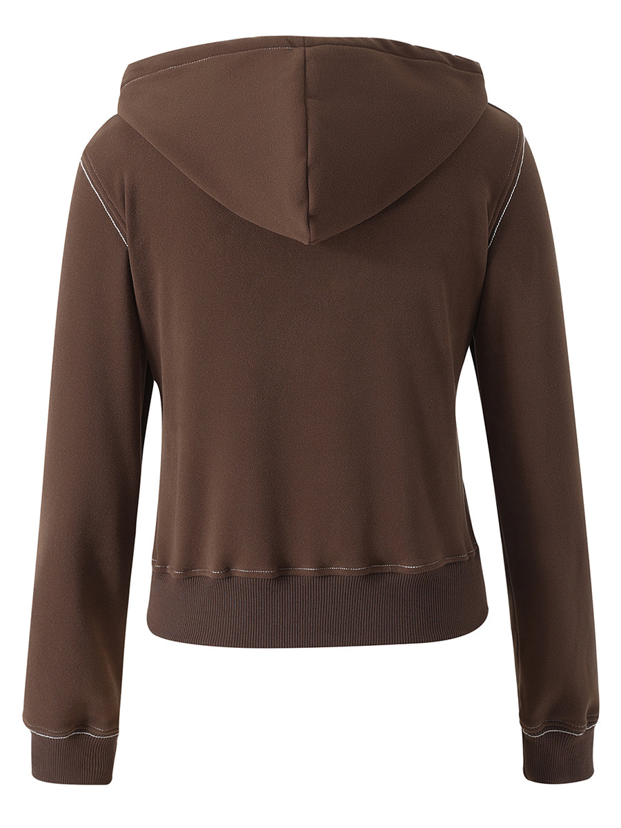 Cozy Retro Zip-Up Hoodie