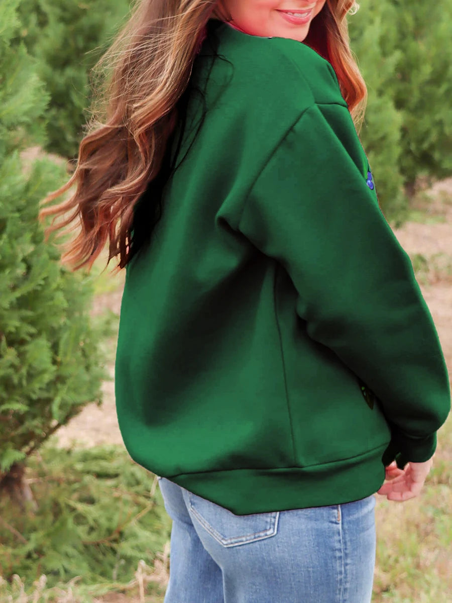 Festive Reindeer Pullover Sweater