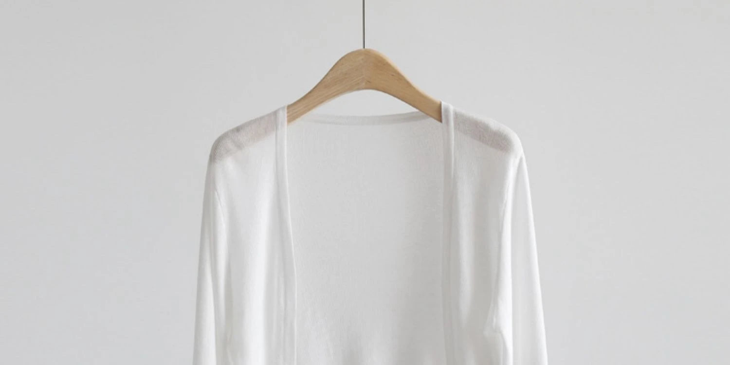 Short Ice Silk Knitted Sun Protection Cardigan