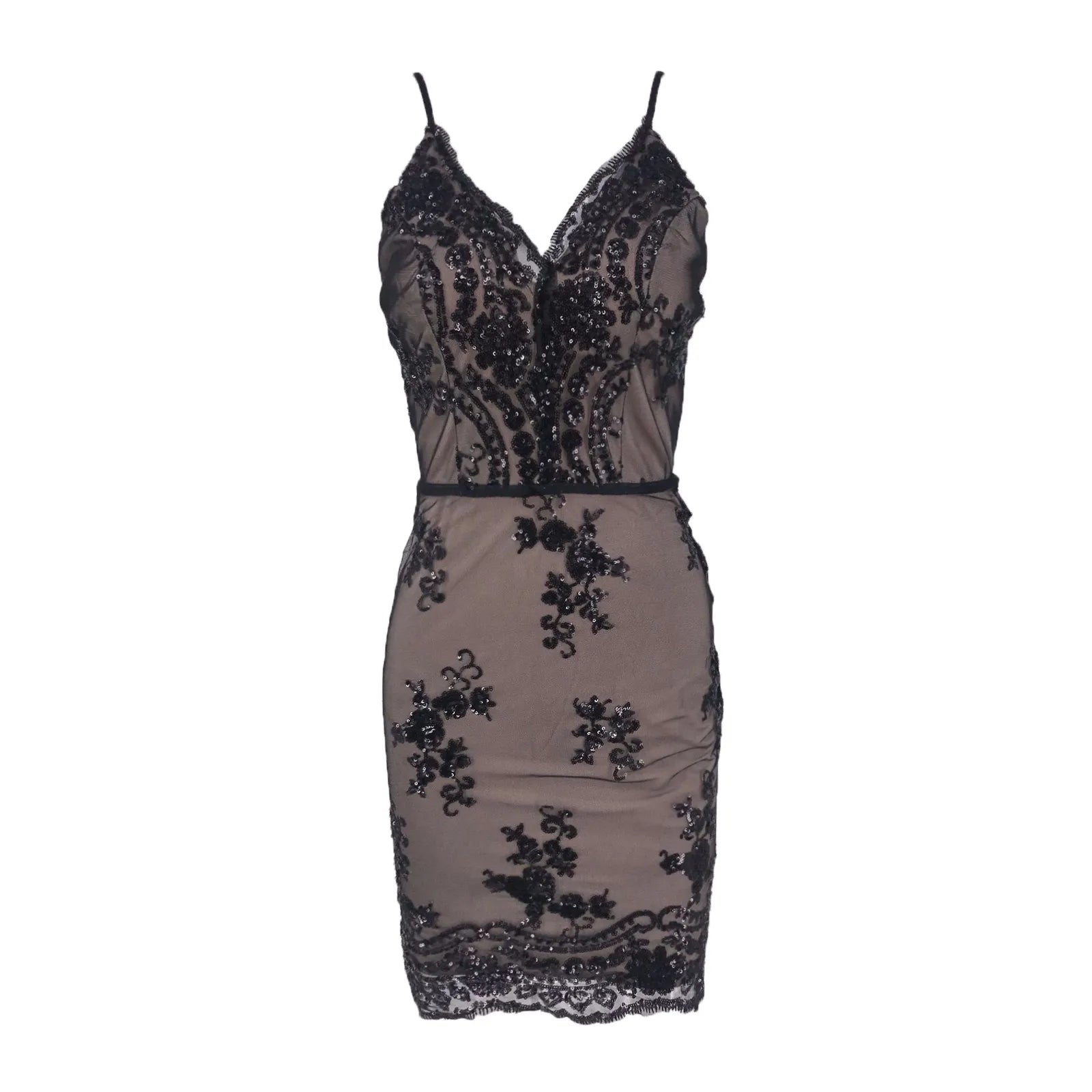 Strapless Sequin Maxi Dress