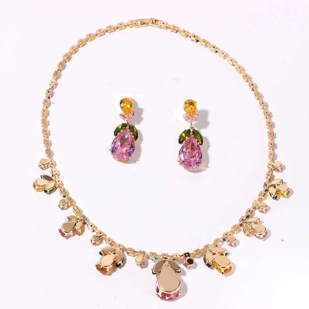 Aurora Bloom Waterdrop Jewelry Set