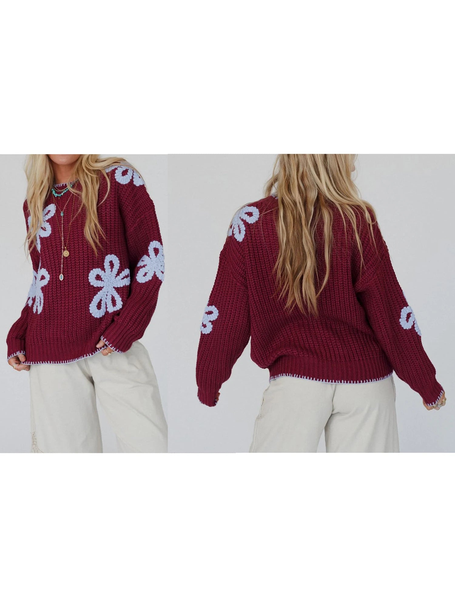 Floral V-Neck Cardigan