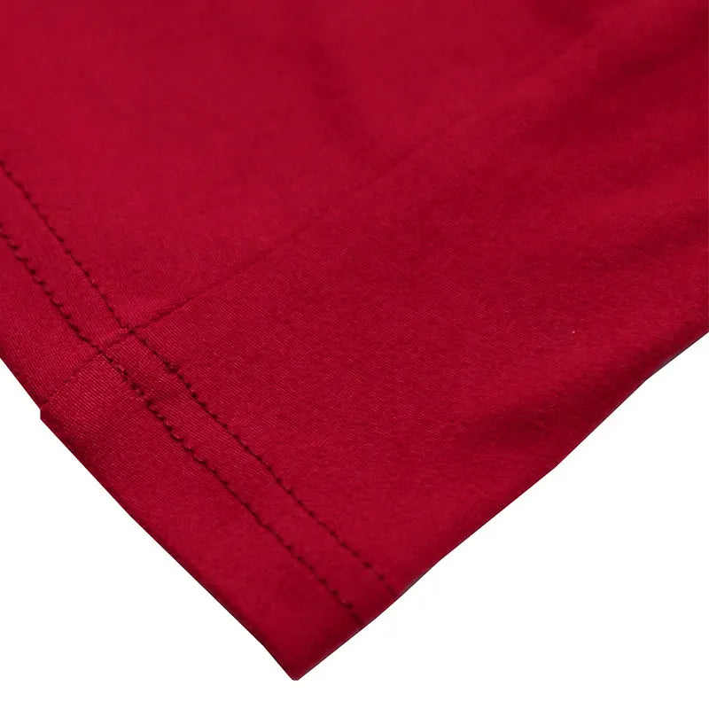 Red Lace-Up Maxi Dress