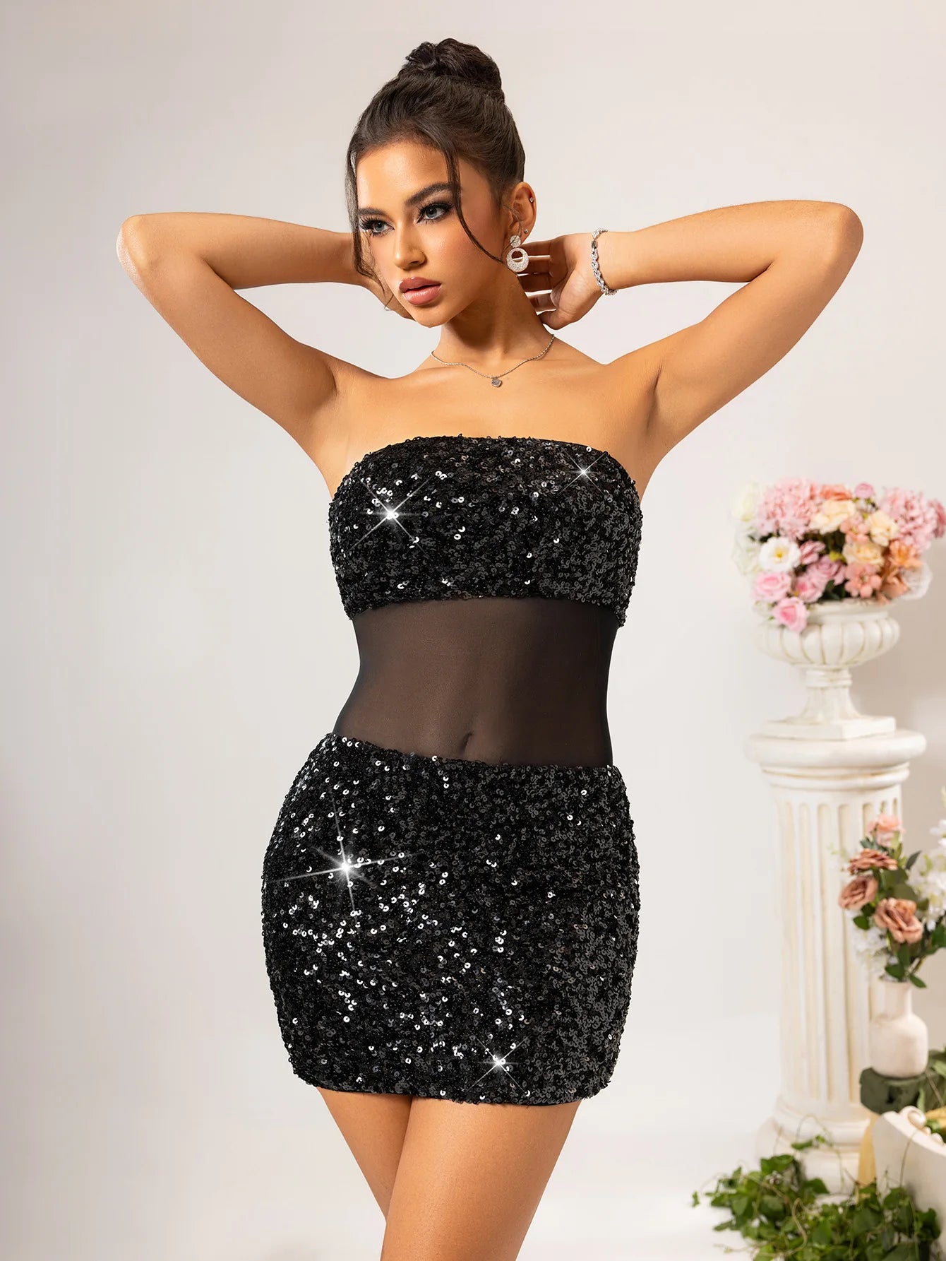 Sparkle Slay Mini Dress