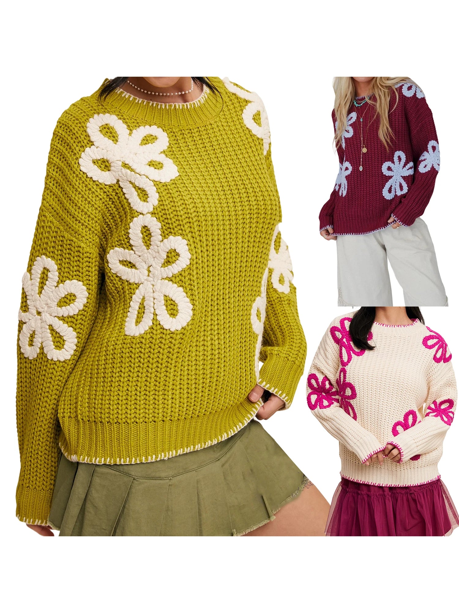 Floral V-Neck Cardigan